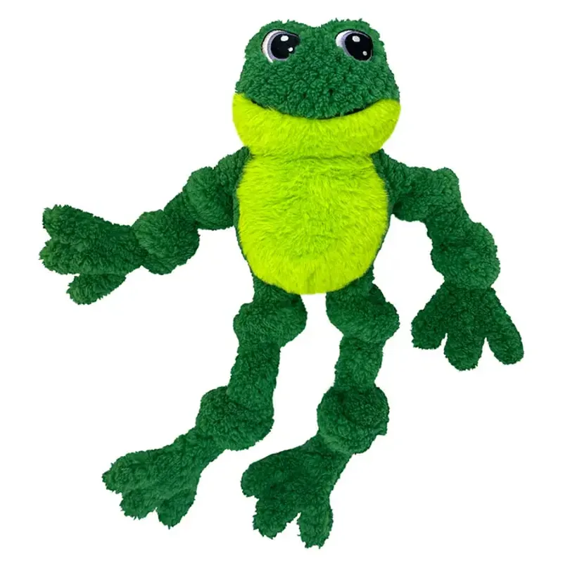 KONG Holiday Knots Frog dog toy-3