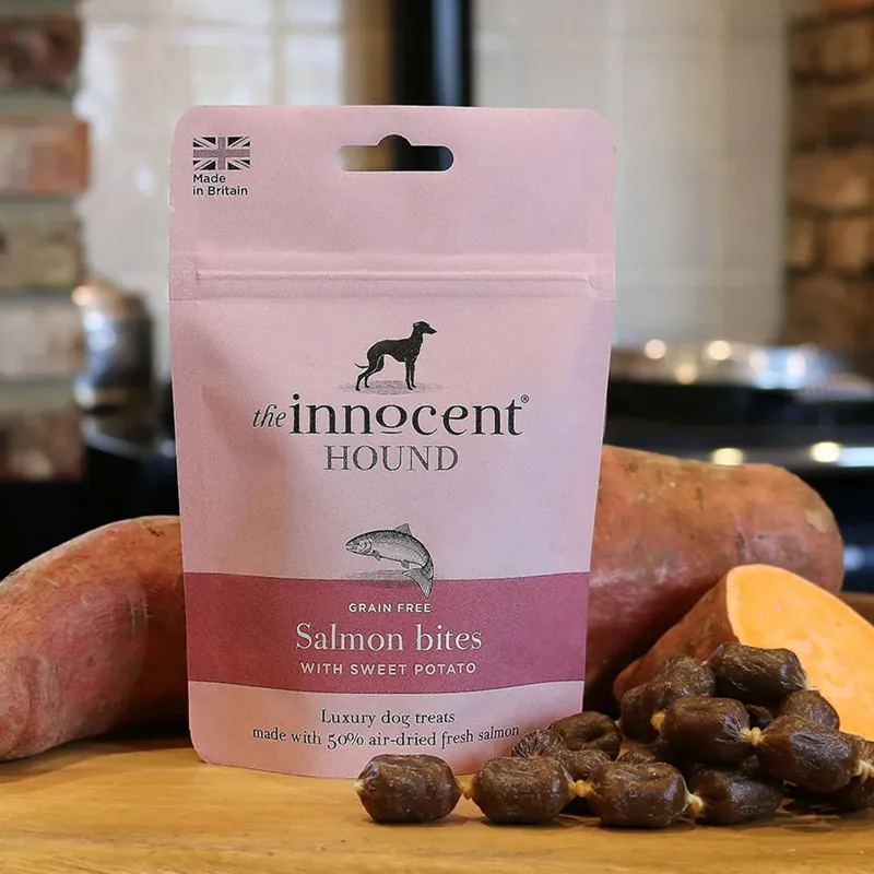 The Innocent Hound Dog Treat Bites - Salmon/Sweet Potato
