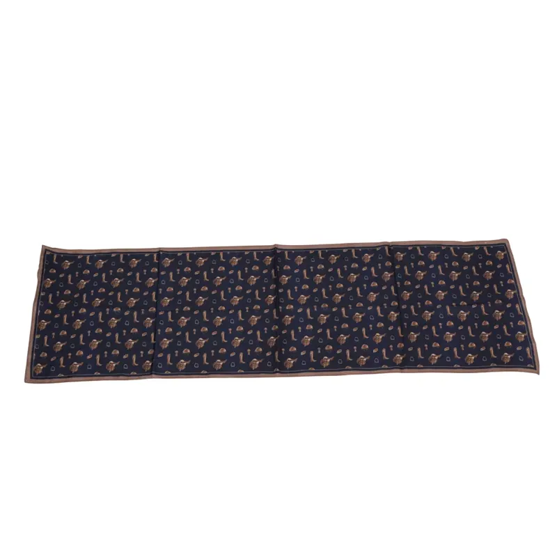 Hy Equestrian Elevate Country Scarf - Navy/Fossil-1