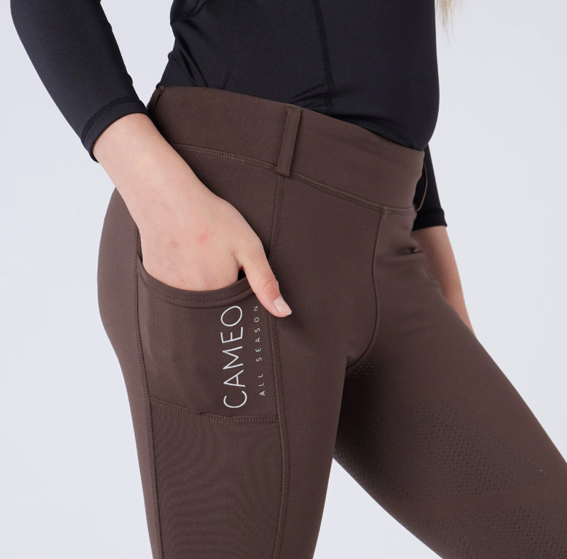 Cameo Ladies All Season Riding Tight - Chocolate Brown-2
