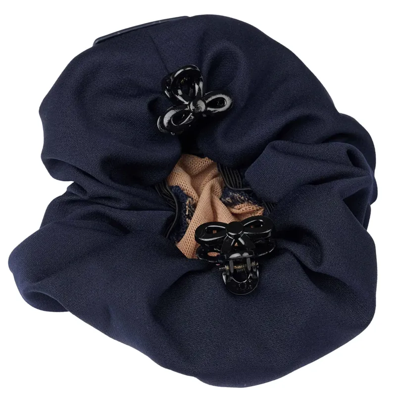 LeMieux Scrunchie with Crystal Hair Net  - Navy/Blonde 