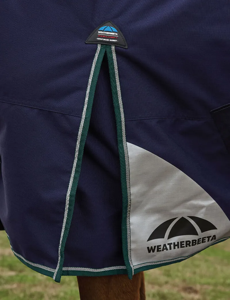 WeatherBeeta ComFiTec Plus 100G Dynamic Turnout High Neck Rug - Navy-5