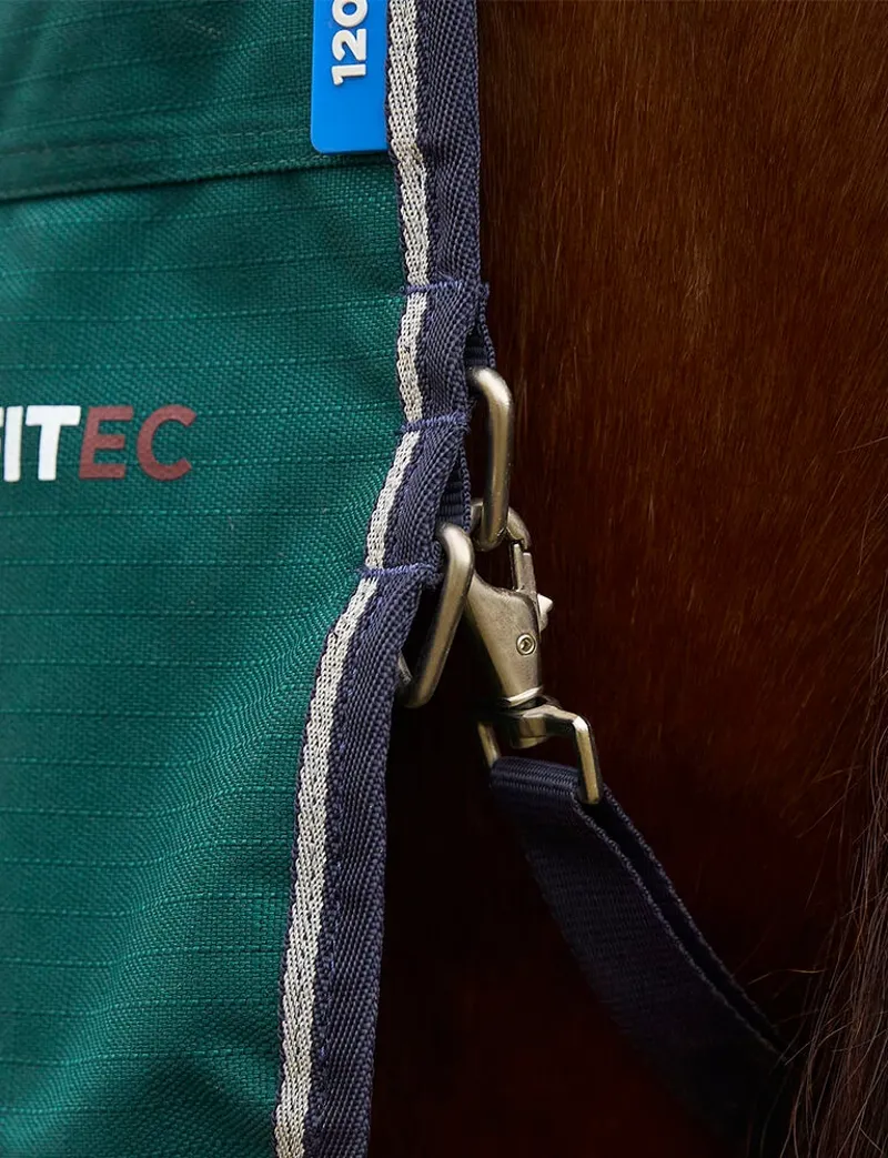 WeatherBeeta ComFiTec Plus 100G Dynamic Turnout Rug - Forest Green-6