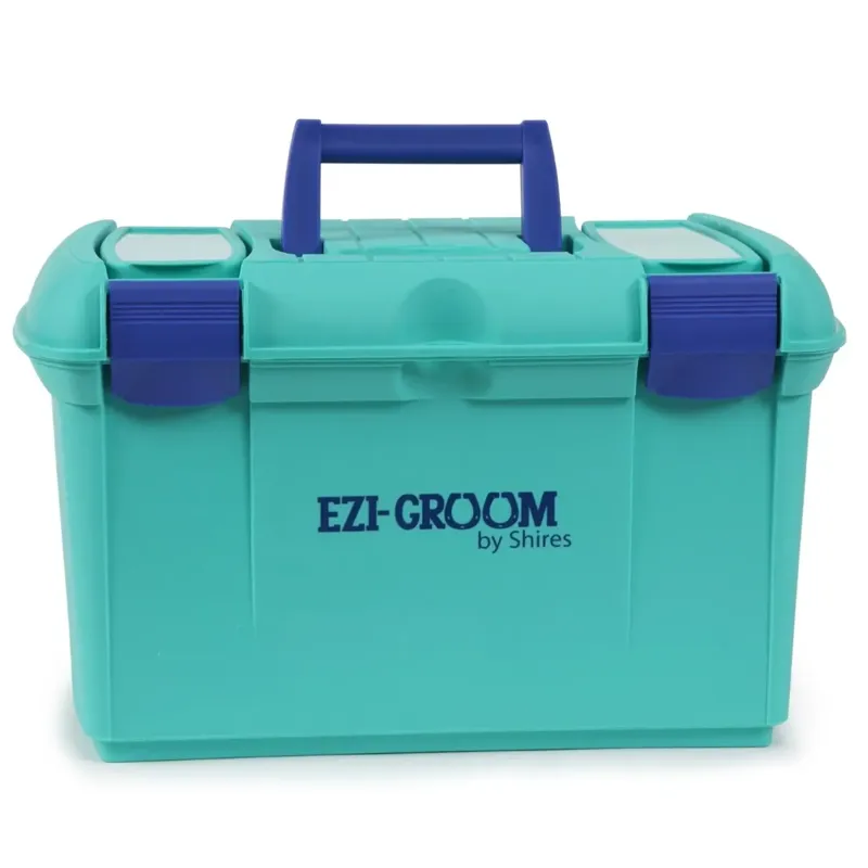 Shires EZI-GROOM Two Tone Tack Box - Sea Green