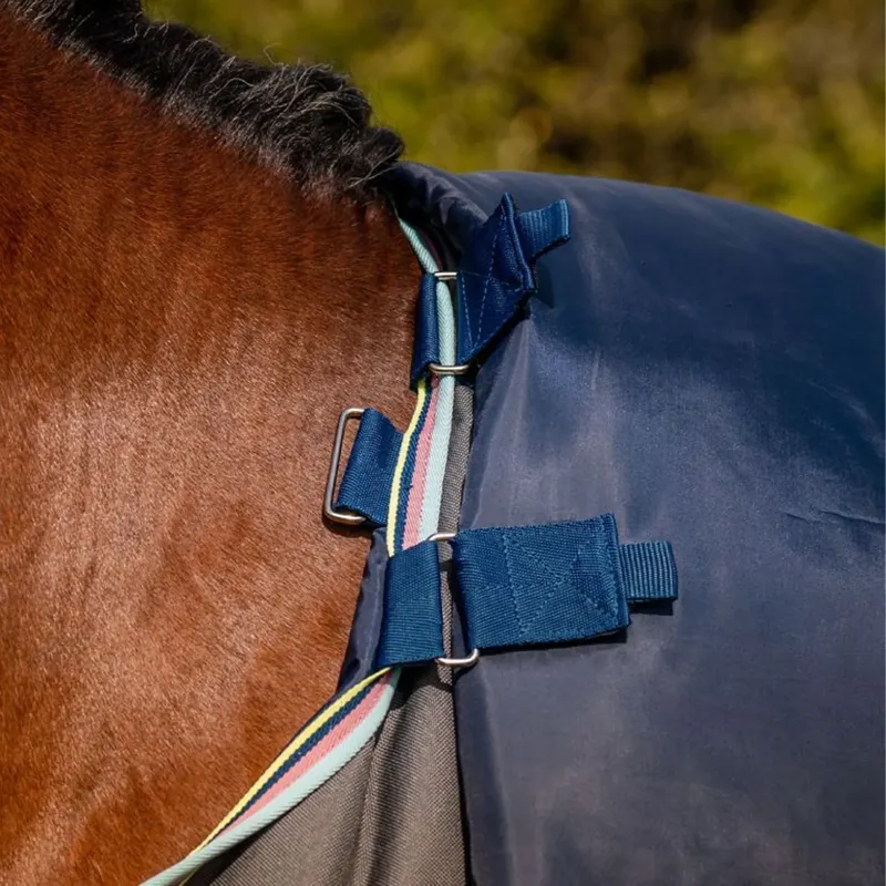 Horseware Amigo 12 Plus 250g Turnout Rug - Shadow/Navy/Lime-5