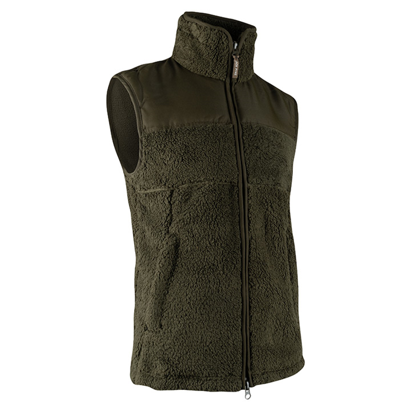 Jack Pyke Sherpa Fleece Gilet - Dark Olive-2