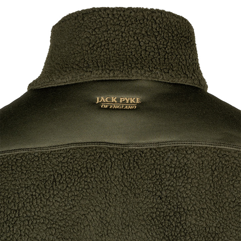 Jack Pyke Sherpa Fleece Pullover - Dark Olive-5