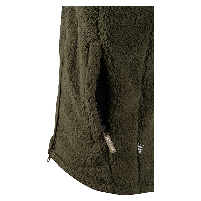 Jack Pyke Sherpa Fleece Gilet - Dark Olive-6