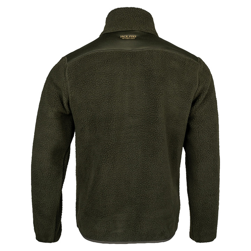 Jack Pyke Sherpa Fleece Pullover - Dark Olive-3