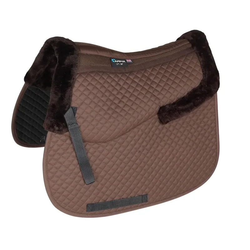 Shires ARMA Half Lined Saddlecloth - Brown