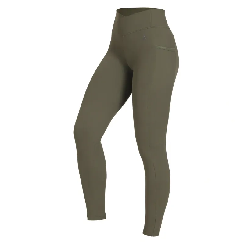 Shires Aubrion React Sport Tights - Khaki
