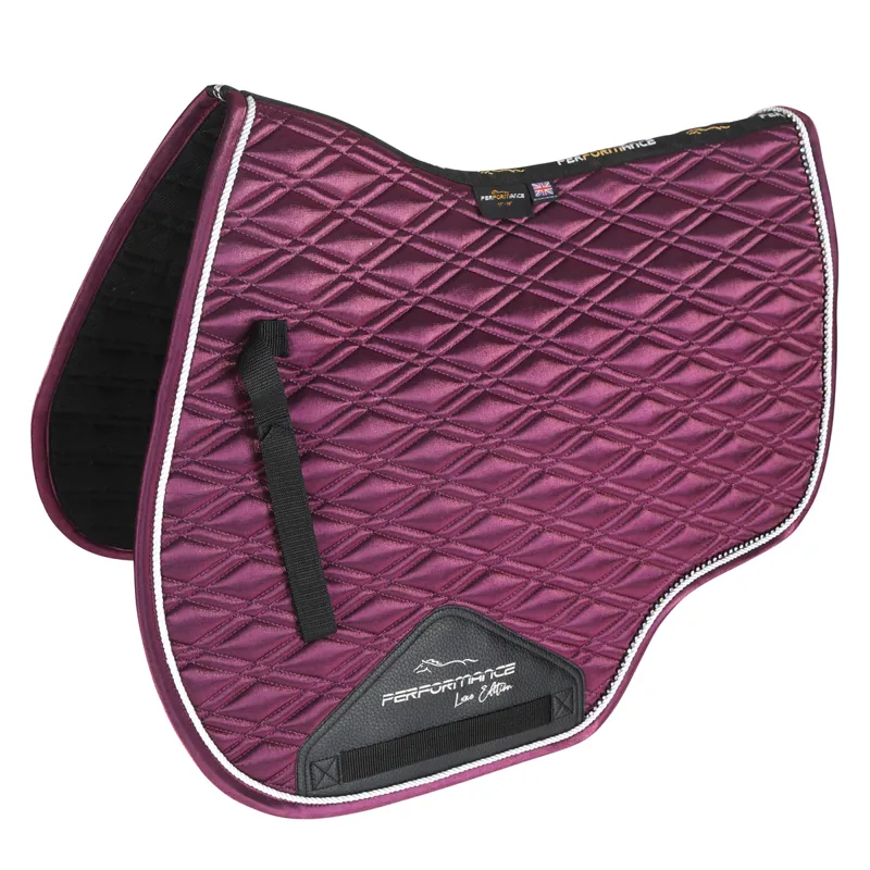 Shires Performance Euro Cut Luxe Saddlecloth - Plum