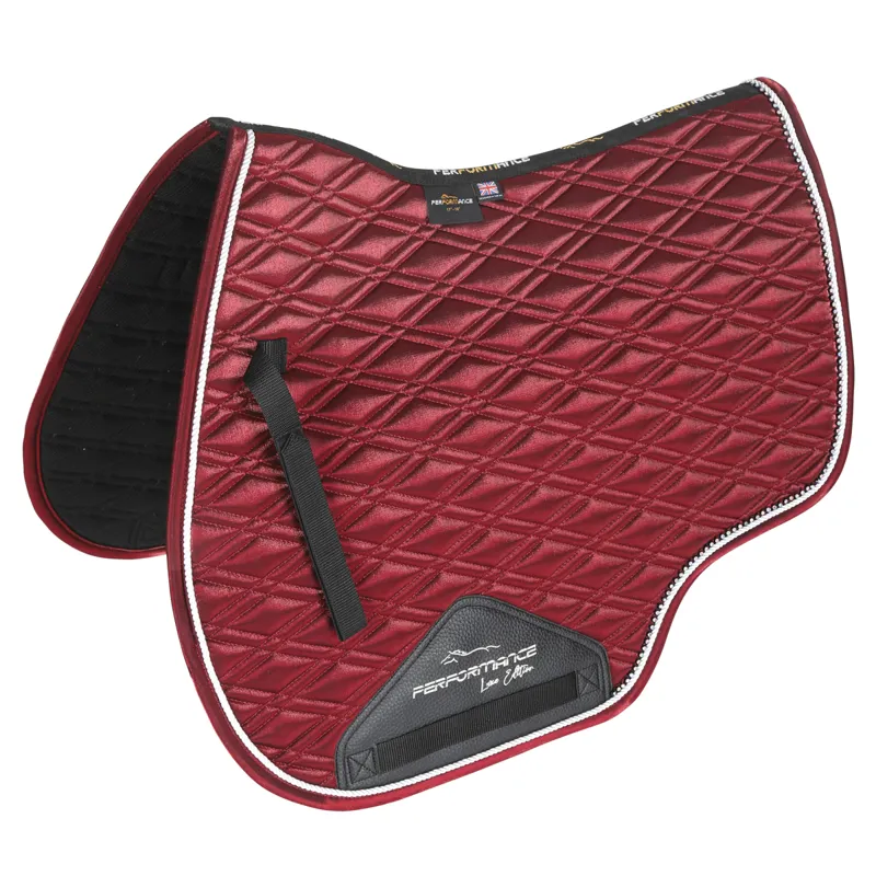 Shires Performance Euro Cut Luxe Saddlecloth - Red