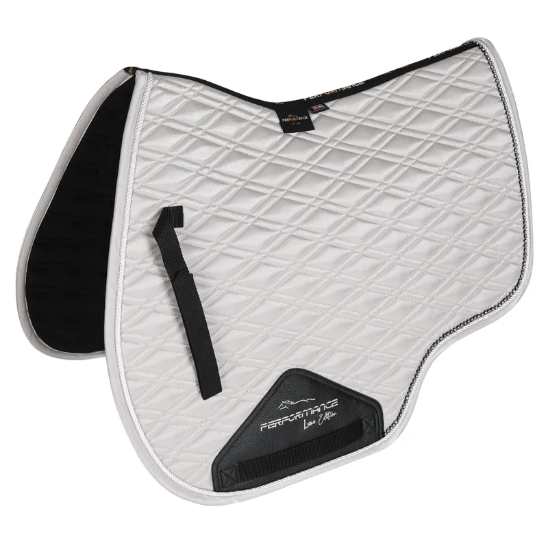 Shires Performance Euro Cut Luxe Saddlecloth - Silver
