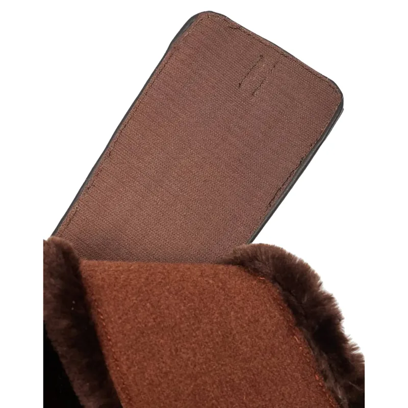 LeMieux Arika Simuwool Contoured Short Stud Girth - Brown-1