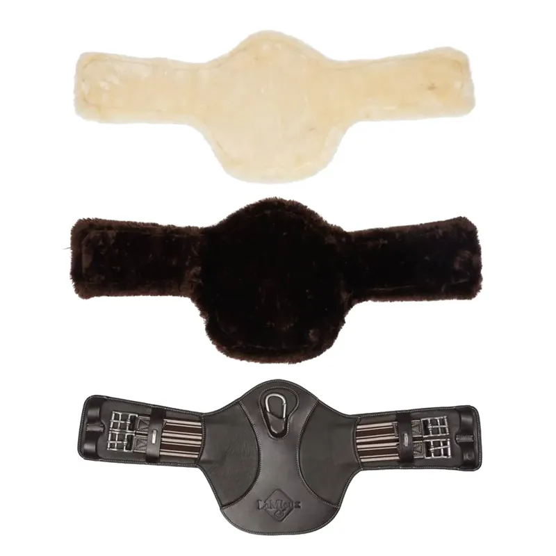 LeMieux Arika Simuwool Contoured Short Stud Girth - Brown-2