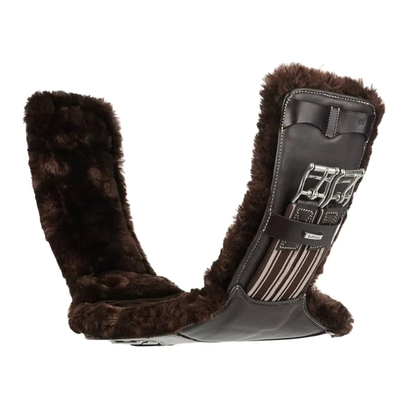 LeMieux Arika Simuwool Contoured Short Stud Girth - Brown