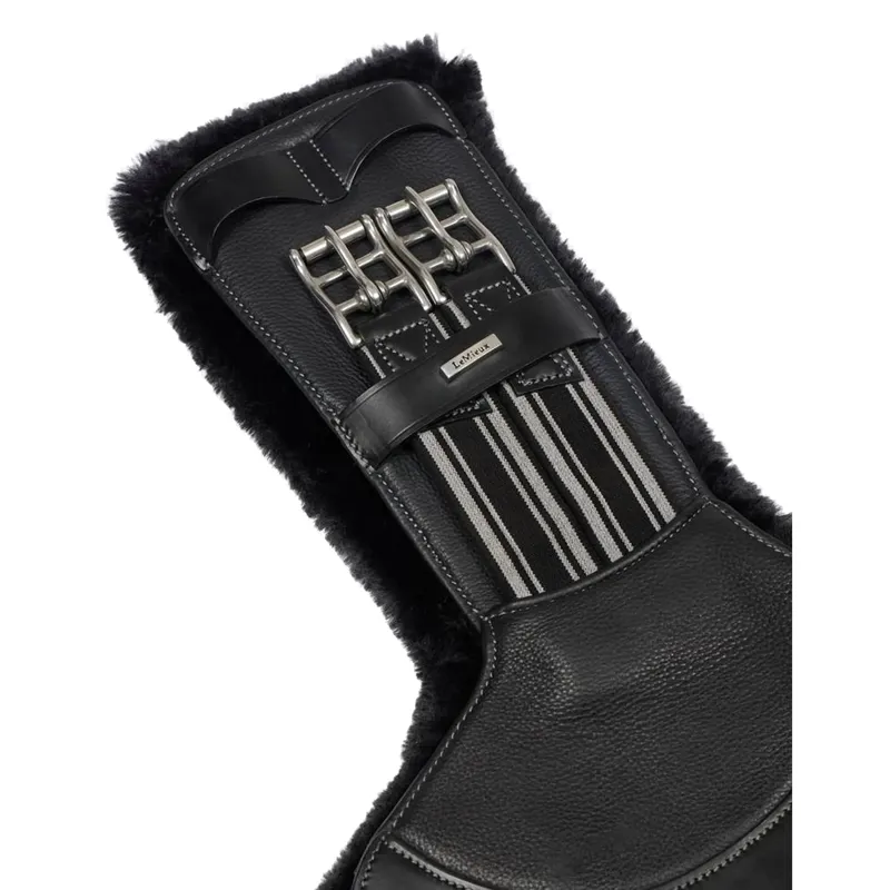 LeMieux Arika Simuwool Contoured Short Stud Girth - Black-1
