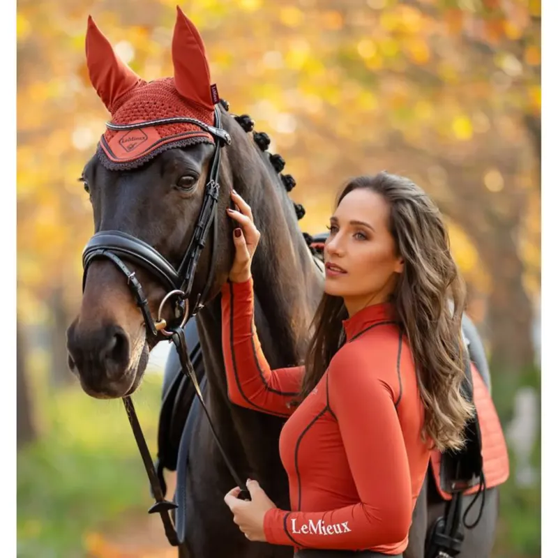 LeMieux Classic Fly Hood - Sienna-1