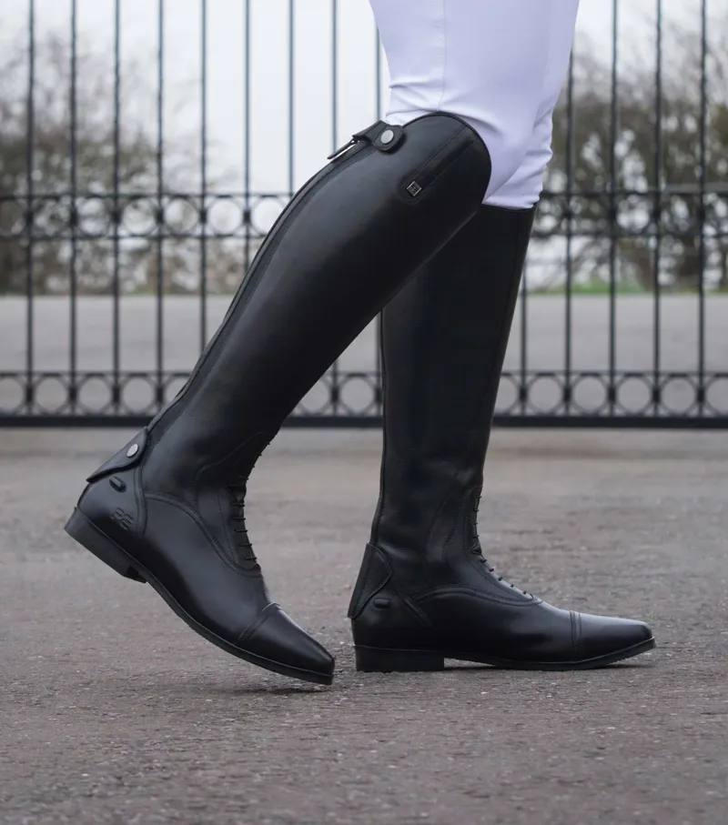 Premier Equine Men's Silentio Tall Leather Field Boot - Black-5