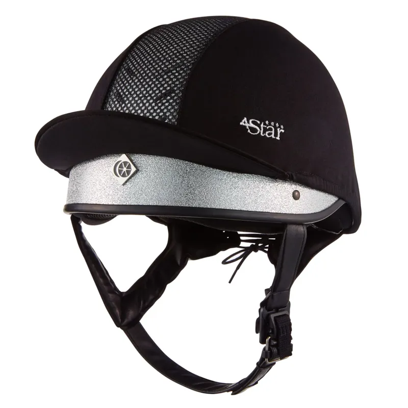 Charles Owen 4 Star Jockey Skull Silver - 62cm