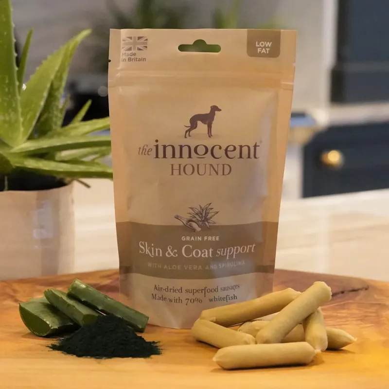 The Innocent Hound Skin and Coat Support Dog Treats - Aloe Vera/Spirlunia