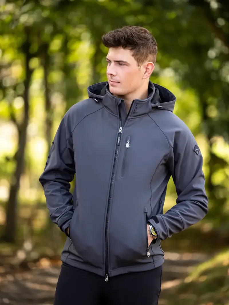 LeMieux Mens Elite Soft Shell Jacket - Anthracite-2