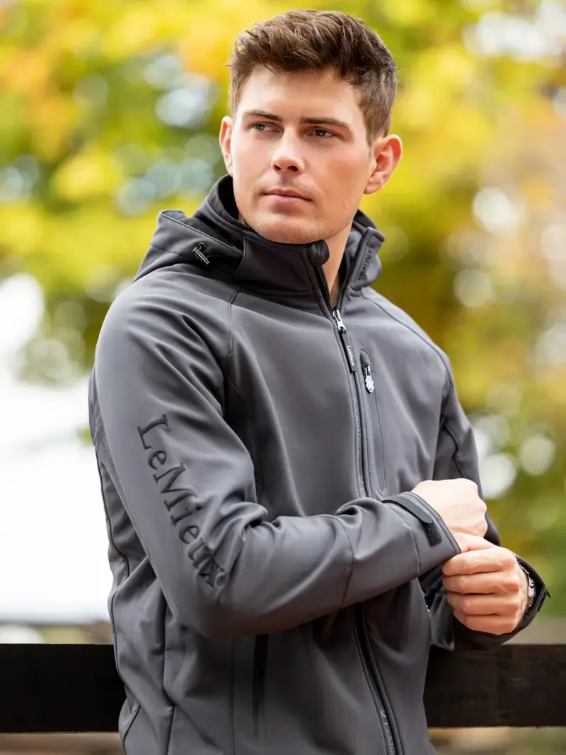 LeMieux Mens Elite Soft Shell Jacket - Anthracite-4