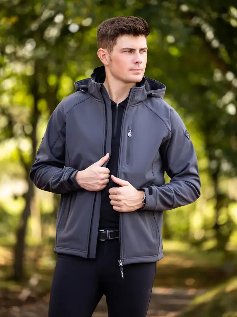 LeMieux Mens Elite Soft Shell Jacket - Anthracite-5