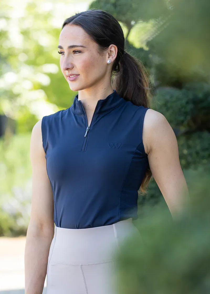 Woof Wear Women's Sleeveless Tech Base Layer - Navy-3
