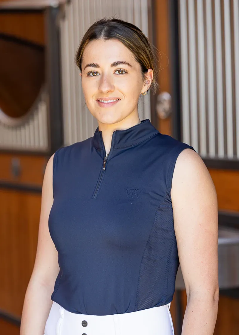 Woof Wear Women's Sleeveless Tech Base Layer - Navy-2