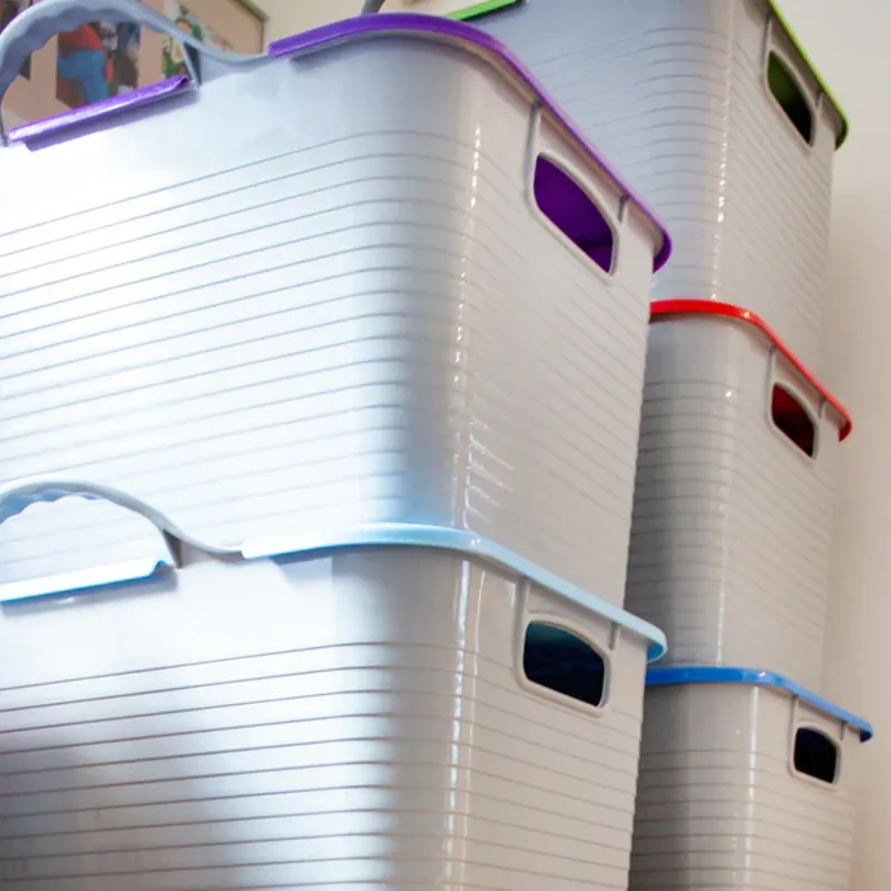 Red Gorilla Stack N Store Box - Sky Blue-2