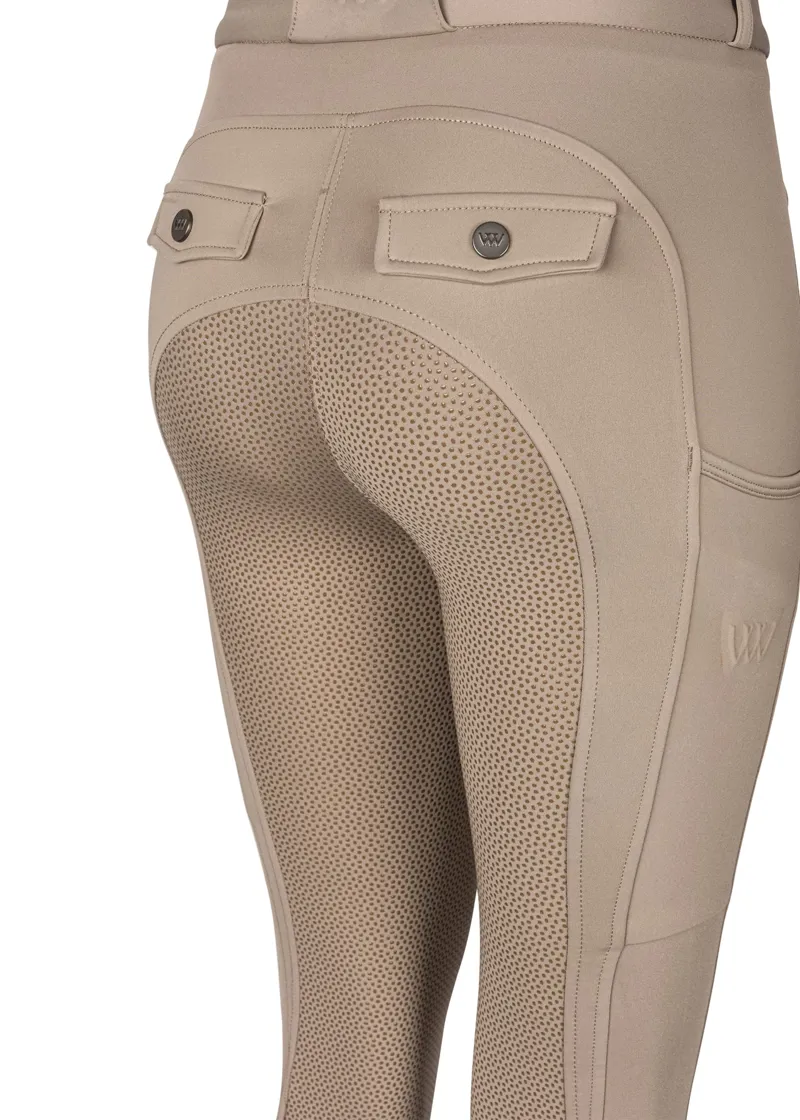 Woof Wear Women's Hybrid II Riding Breeches - Stone-2