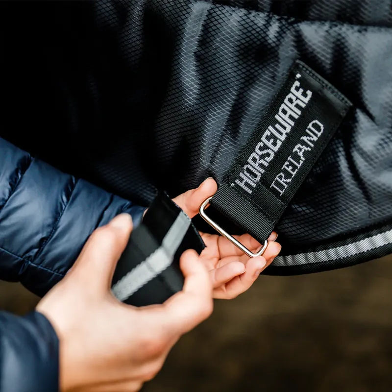 Horseware Easy-Layer 100g Stable Rug - Black/Silver-7