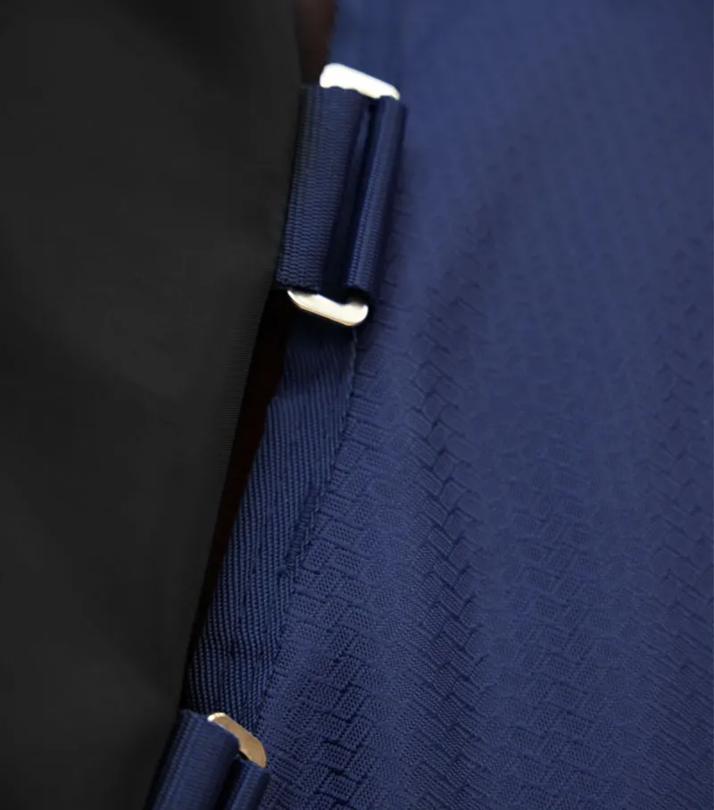 Premier Equine Stratus 600D Series 0g Turnout Rug with Classic Neck Cover - Navy-1