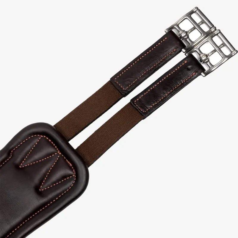 LeMieux Gel-Tek Anatomic Long Stud Girth with Magnet - Brown-1