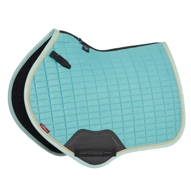 LeMieux Suede Close Contact Square Saddlepad - Lagoon