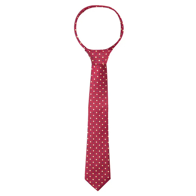 Supreme Products Show Tie - Burgundy/Gold Diamonds
