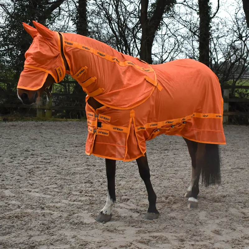 John Whitaker Swot Fly Rug and Mask - Orange