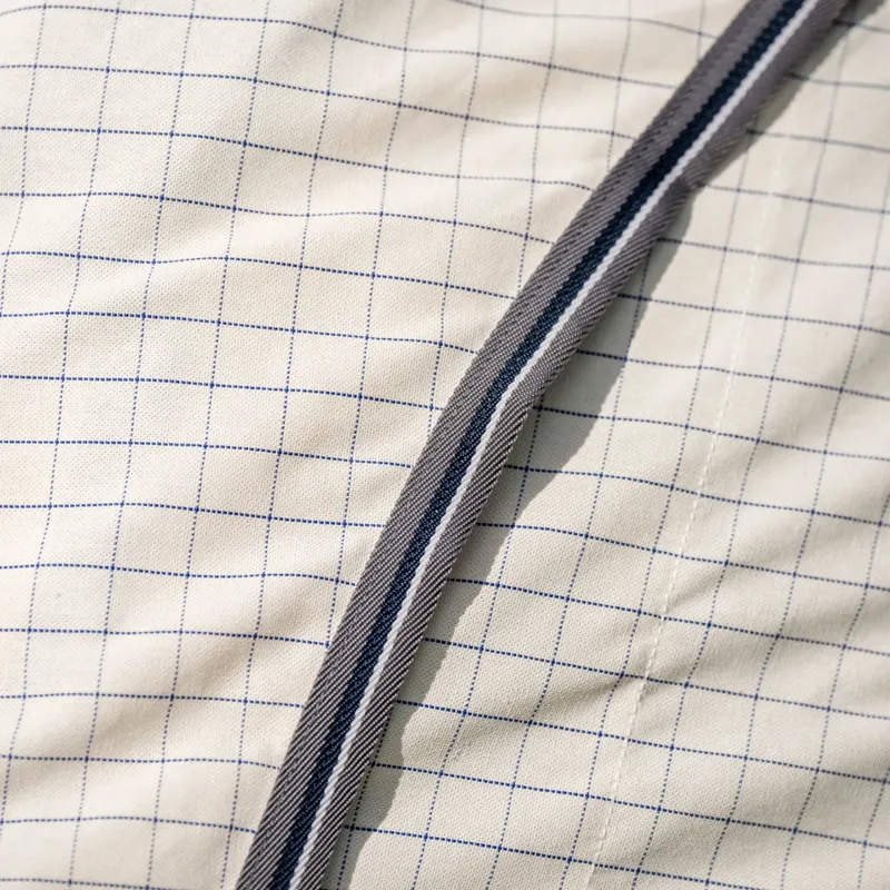 Horseware Rambo Optimo Supreme Summer Sheet Fly Rug - Navy Check/Thunderstorm Grey-6