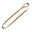 Benji and Flo Noble Suede Dog Lead - Tan/Gold