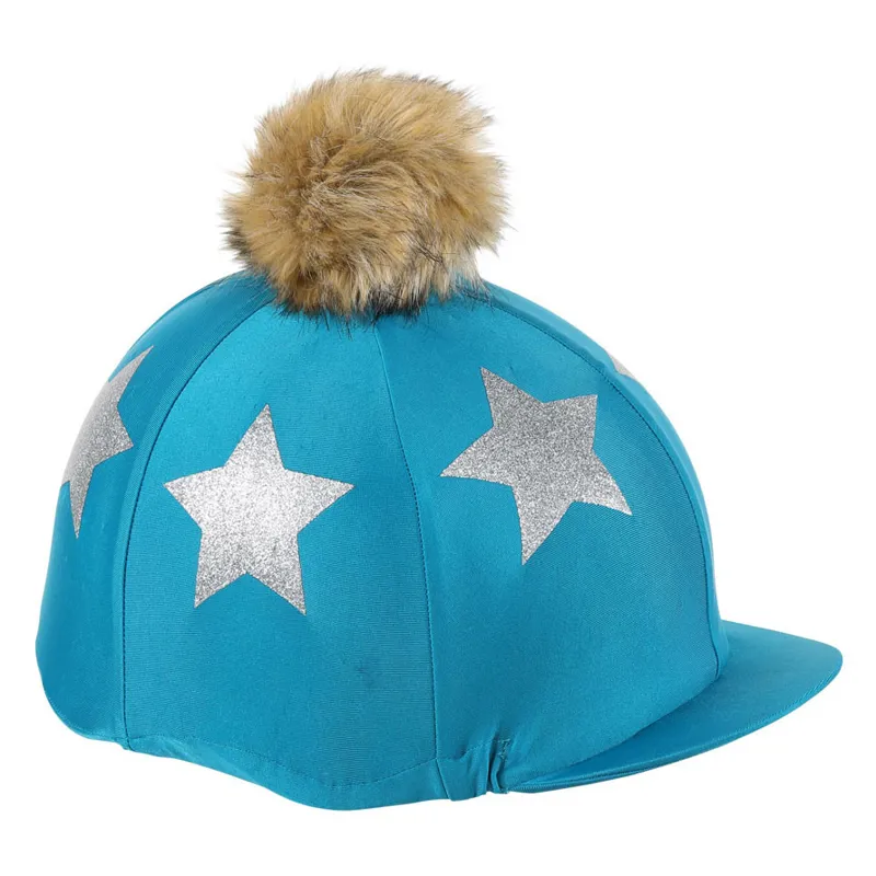 Shires Glitter Star Hat Cover - Teal