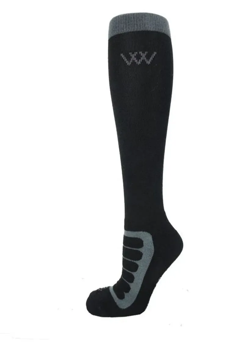 Woof Wear Long Bamboo Tech Riding Sock - Black
