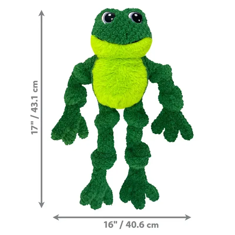 KONG Holiday Knots Frog dog toy-1
