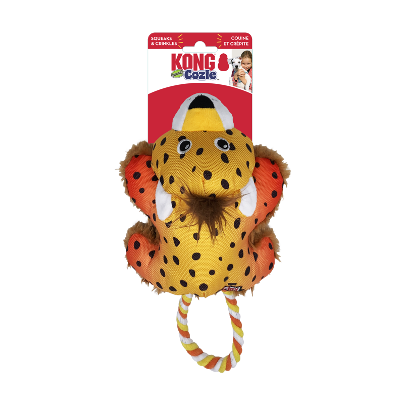 KONG Cozie Tuggz Cheetah - Small/ Medium 
