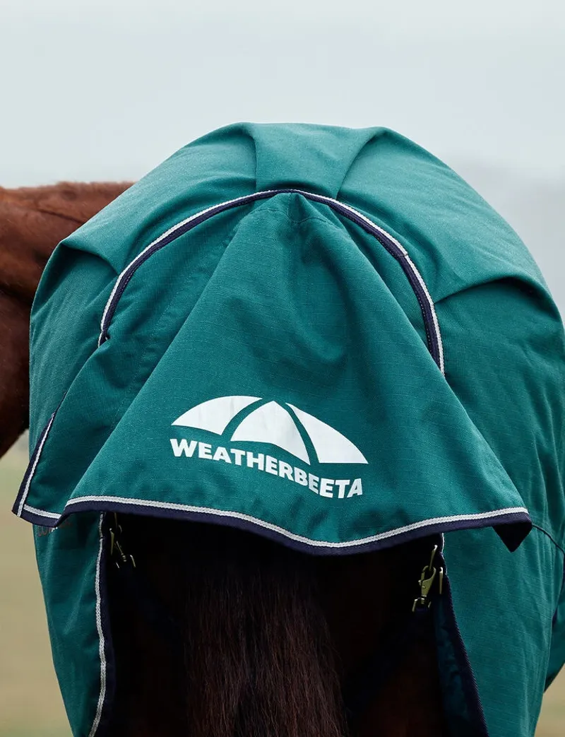 WeatherBeeta ComFiTec Plus Dynamic 220G Turnout High Neck Rug- Forest Green-6