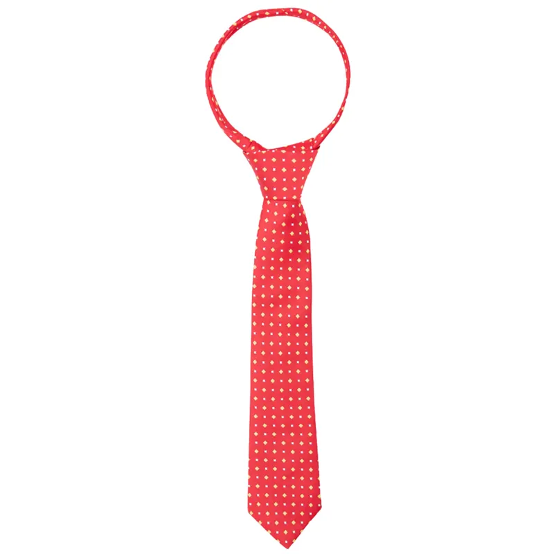 Supreme Products Show Tie - Red/Gold Diamonds