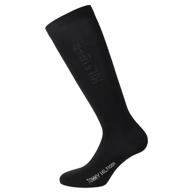 Tommy Hilfiger Keddie Women Whinestone Socks - Black