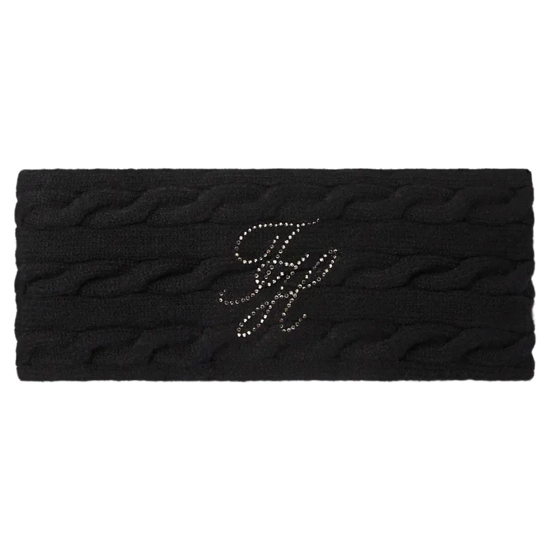 Tommy Hilfiger Maggie Rhinestone Headband - Black