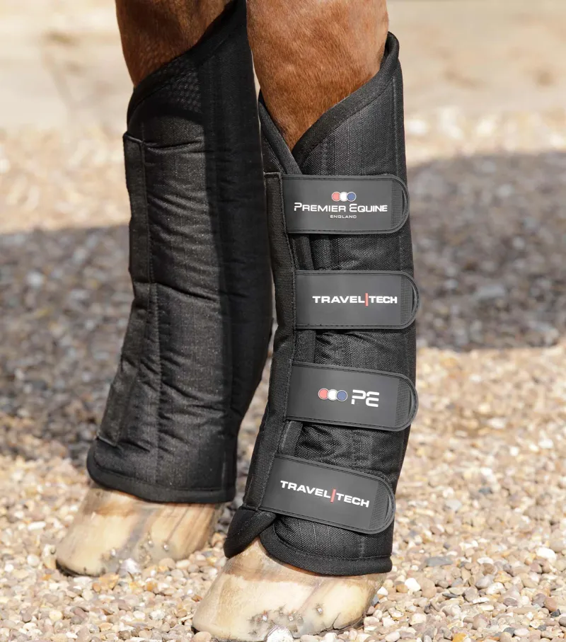 Premier Equine Travel-Tech Travel Boots - Black